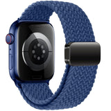 Apple Watch (42/44/SE/45/46/49mm) Tech-Protect Nylon Stropp - Mørk Blå