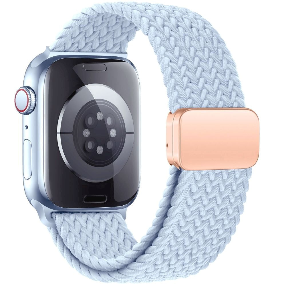 Apple Watch (42/44/SE/45/46/49mm) Tech-Protect Nylon Stropp - Lyseblå