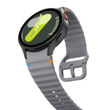 Samsung Galaxy Watch 4 / 5 / 6 / 7 / FE Tech-Protect Silicone Sport Rem - Grå