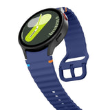 Samsung Galaxy Watch 4 / 5 / 6 / 7 / FE Tech-Protect Silicone Sport Rem - Mørk Blå