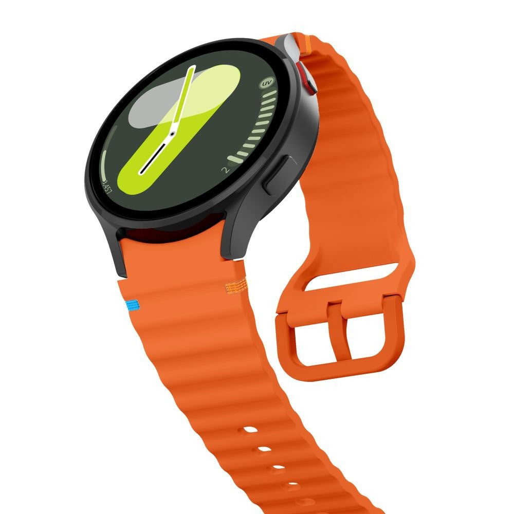 Samsung Galaxy Watch 4 / 5 / 6 / 7 / FE Tech-Protect Silicone Sport Rem - Oransje