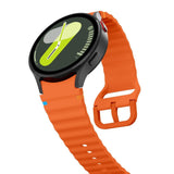 Samsung Galaxy Watch 4 / 5 / 6 / 7 / FE Tech-Protect Silicone Sport Rem - Oransje