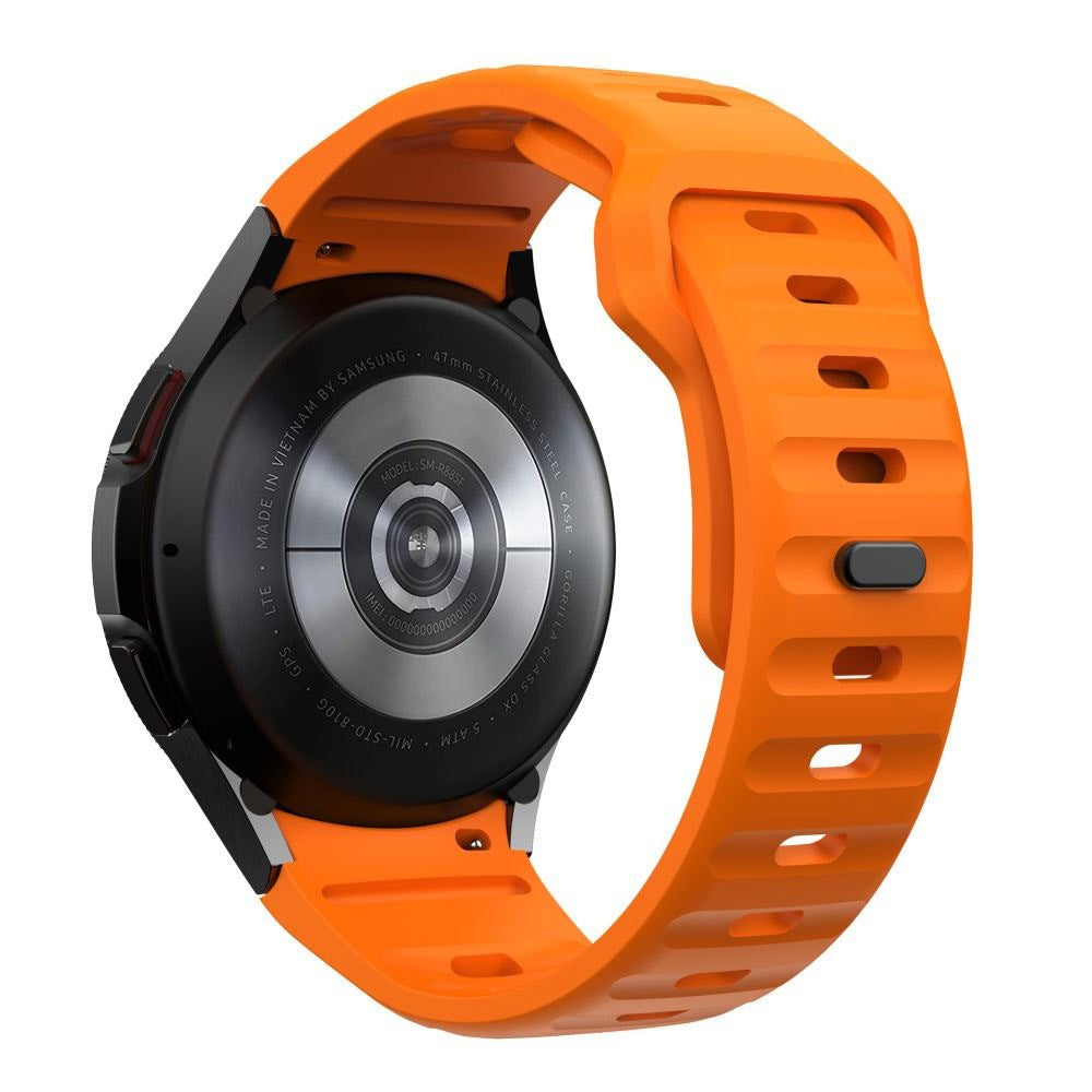 Samsung Galaxy Watch 4 / 5 / 6 / 7 / FE Tech-Protect Silicone Line Rem - Oransje