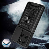 Motorola Moto G56 Tech-Protect Håndverker Deksel m. Magnetisk Kickstand & Camslider - Svart