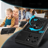 Motorola Moto G86 Tech-Protect Håndverker Deksel med Magnetisk Kickstand & Camslider - Svart