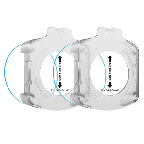 Huawei Watch GT 5 Pro (46mm) Tech-Protect Easy Set+ Skjermbeskyttelsessett med Monteringsramme - 2 stk. - Gjennomsiktig