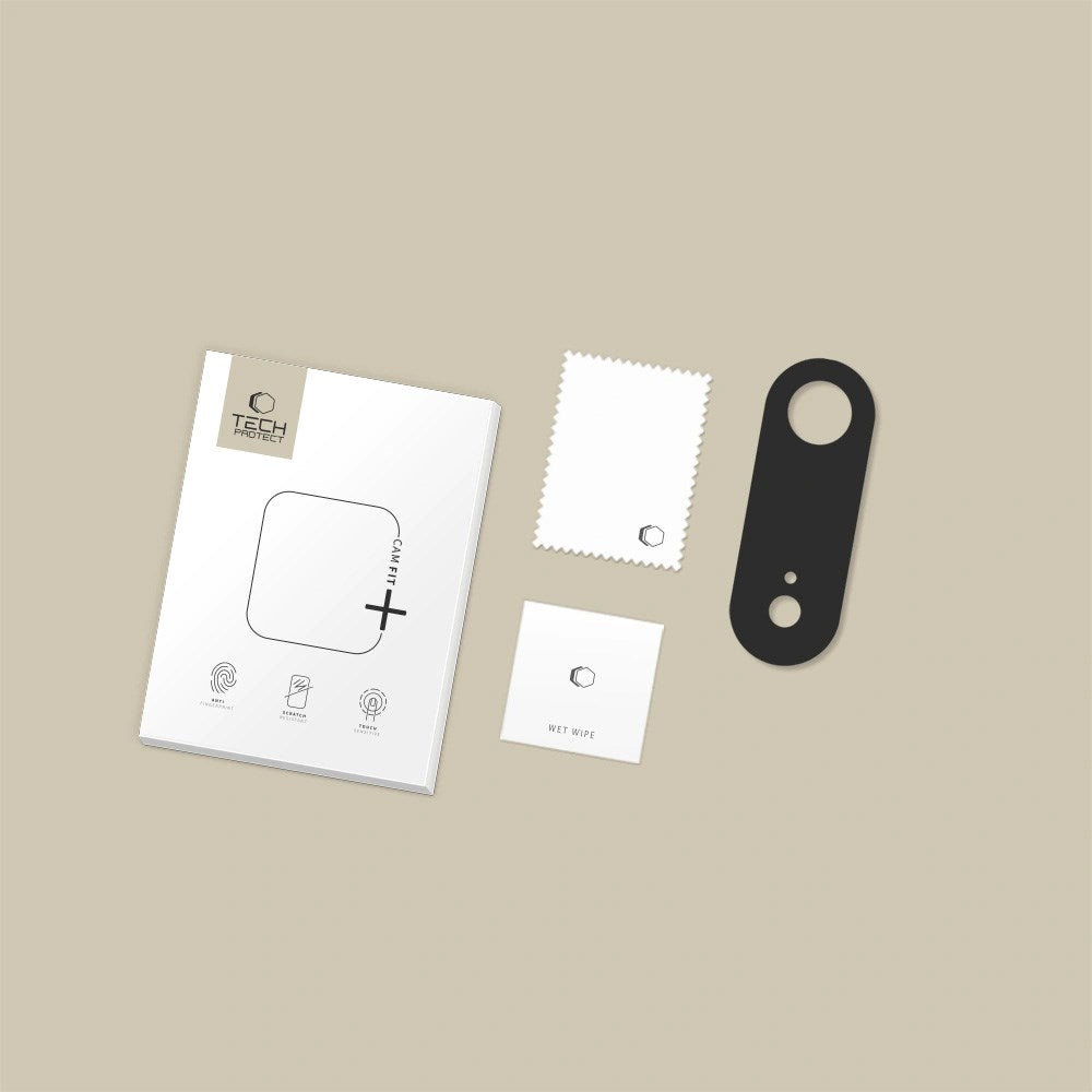 iPhone Air Tech-Protect CamAlloy Fit+ Kameralinsebeskyttelsesdeksel - Svart