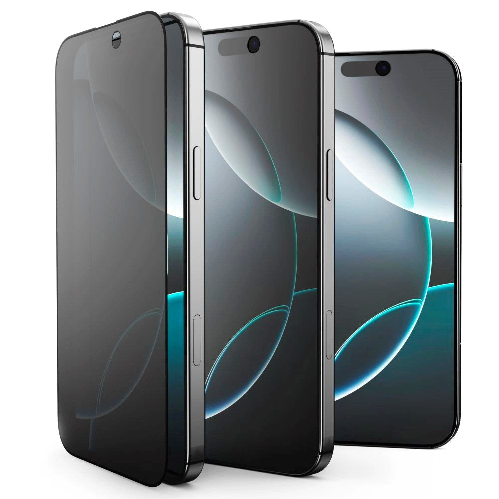 iPhone 17 Pro Max / 16 Pro Max Tech-Protect Glass Spy+ Skjermbeskyttelsesglass - Privacy Funksjon - 2 stk - Gjennomsiktig