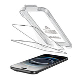 iPhone Air Tech-Protect Quick Set+ Skjermbeskyttelsesglass - 2 stk - Gjennomsiktig / Svart Kant