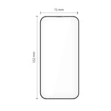 iPhone Air Tech-Protect Quick Set+ Skjermbeskyttelsesglass - 2 stk - Gjennomsiktig / Svart Kant