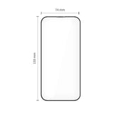 iPhone 17 Pro Max Tech-Protect Quick Set+ Skjermbeskyttelsesglass - 2 stk - Gjennomsiktig / Svart Kant