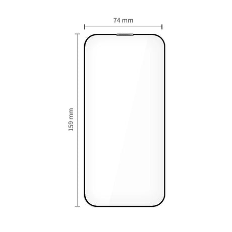 iPhone 17 Pro Max Tech-Protect Quick Set+ Skjermbeskyttelsesglass - 2 stk - Gjennomsiktig / Svart Kant