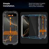iPhone 17 Pro Max Tech-Protect Quick Set+ Skjermbeskyttelsesglass - 2 stk - Gjennomsiktig / Svart Kant