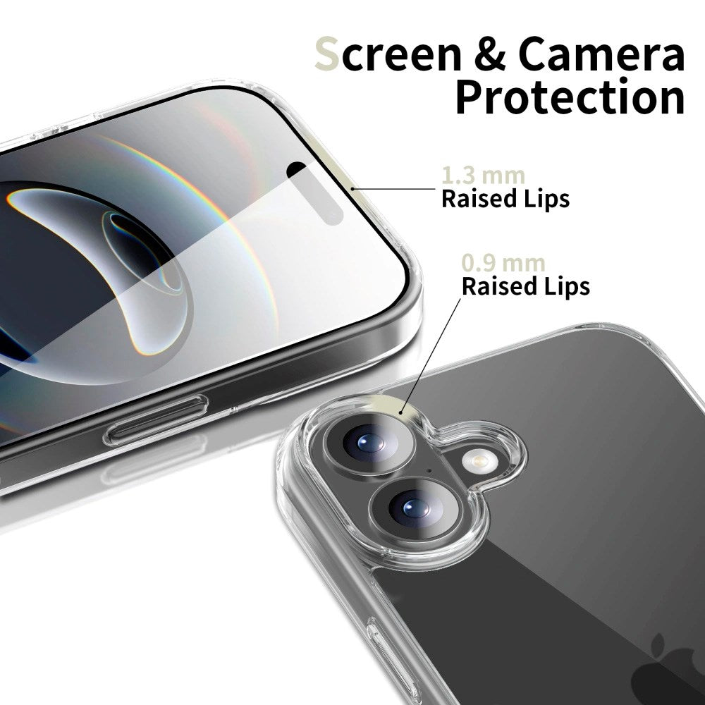 iPhone 17 Tech-Protect Flexair Hybrid Deksel - Gjennomsiktig