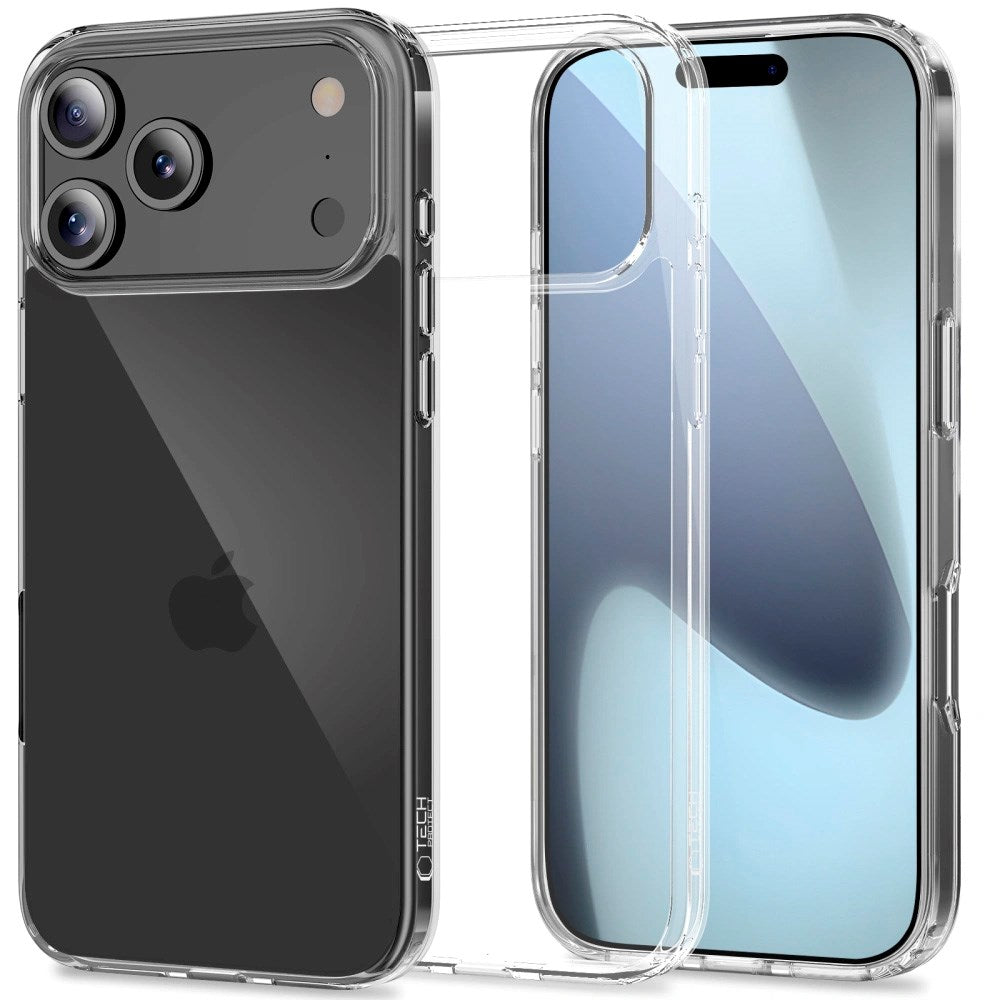 iPhone 17 Pro Tech-Protect Flexair Hybrid Deksel - Gjennomsiktig