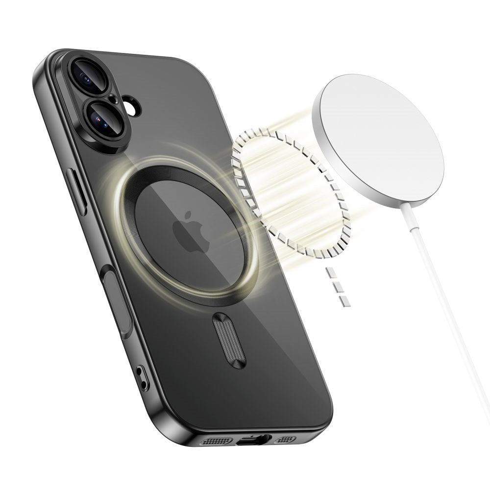 iPhone 17 Tech-Protect MagFlex Deksel - MagSafe Kompatibel - Svart / Gjennomsiktig