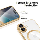 iPhone 17 Tech-Protect MagFlex Deksel - MagSafe Kompatibel - Gull / Gjennomsiktig