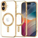 iPhone 17 Tech-Protect MagFlex Deksel - MagSafe Kompatibel - Gull / Gjennomsiktig