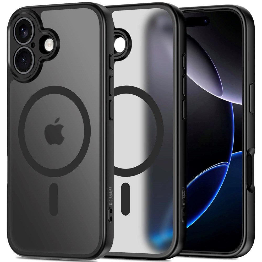 iPhone 17 Tech-Protect BasicMag Hybrid Deksel - MagSafe Kompatibel - Matt Svart
