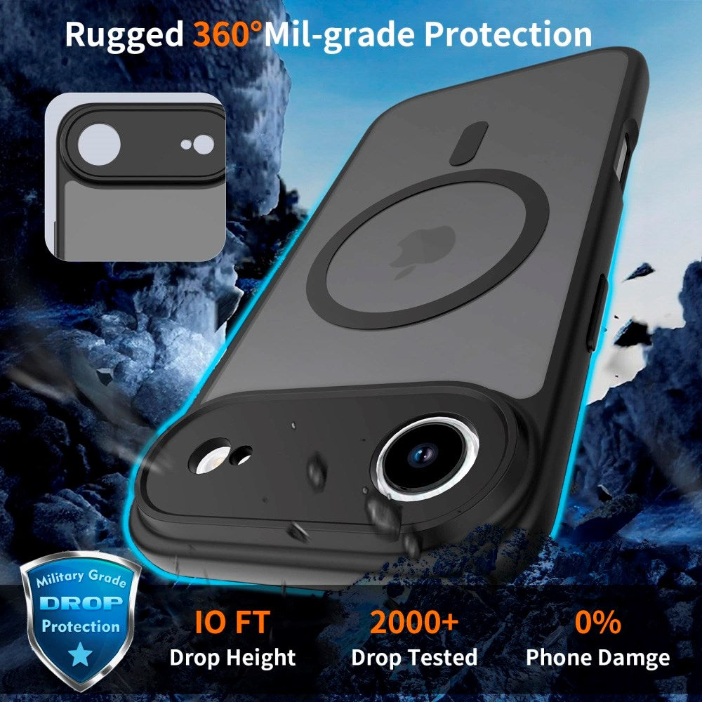 iPhone Air Tech-Protect BasicMag Hybrid Deksel - MagSafe Kompatibel - Matt Svart