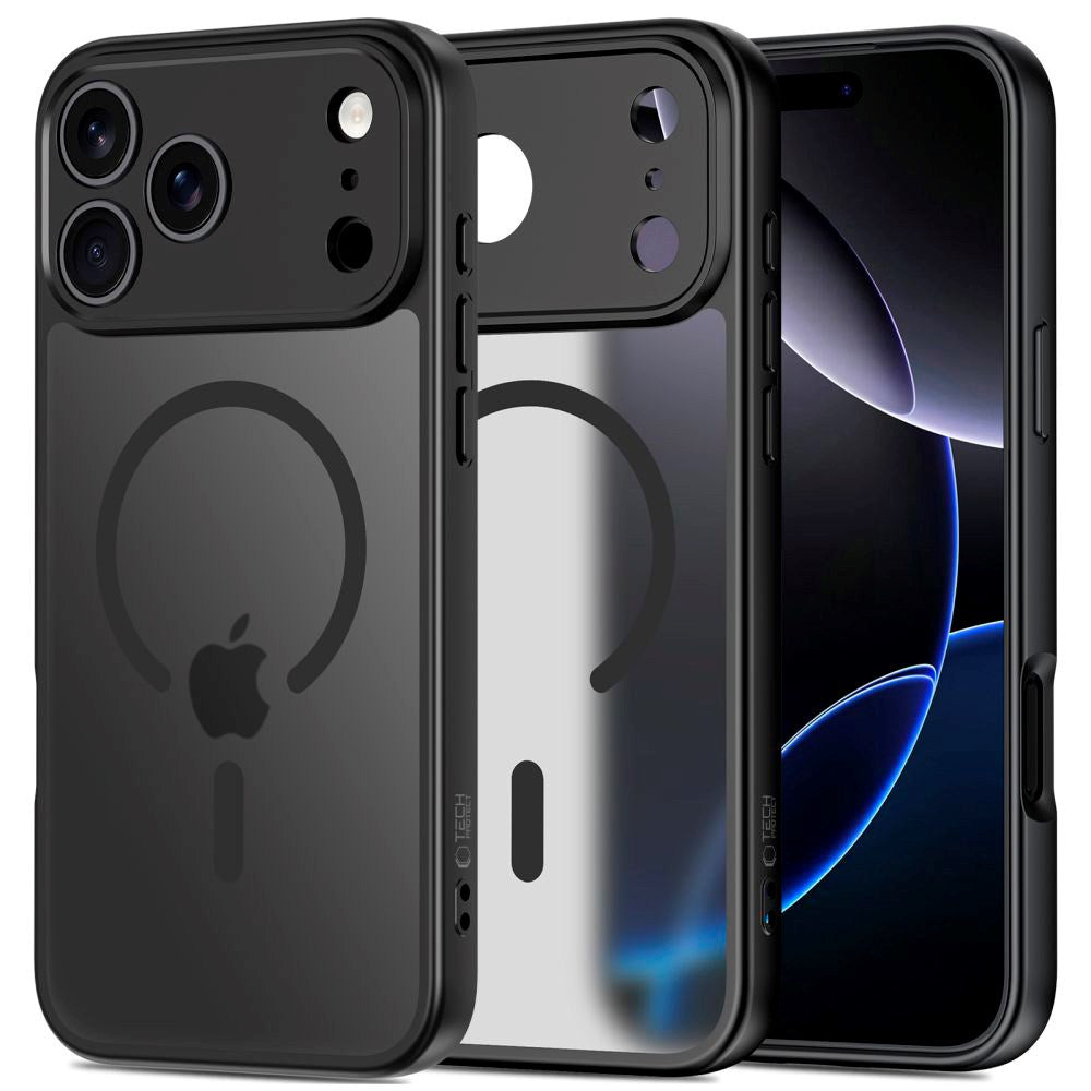 iPhone 17 Pro Tech-Protect BasicMag Hybrid Deksel - MagSafe Kompatibel - Matt Svart