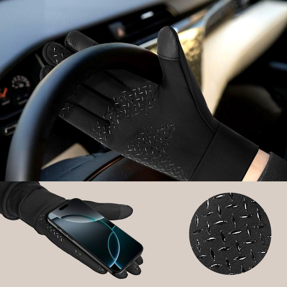 Tech-Protect Touch Screen Hansker – Størrelse L (25 x 23 cm) – Svart