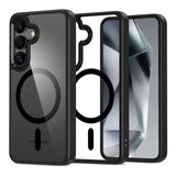 Samsung Galaxy S25 Tech-Protect Magmat Deksel - MagSafe Kompatibel - Gjennomsiktig / Svart