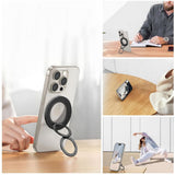 Tech-Protect MagSafe Ringholder for Mobil med Karbondesign – MagSafe Kompatibel – Svart