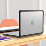 MacBook Neo 13 A18 Pro (2026) Tech-Protect Velar Hybrid Deksel - Gjennomsiktig / Svart
