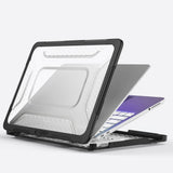 MacBook Neo 13 A18 (2026) Tech-Protect Kevlar Pro Deksel - Svart / Gjennomsiktig