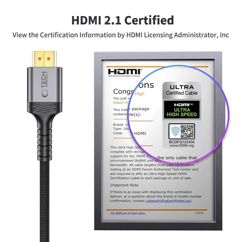 Tech-Protect UltraBoost HDMI til HDMI Kabel - 3m - Svart