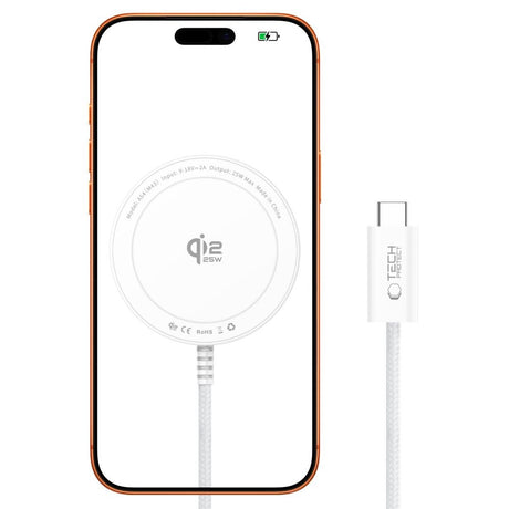 Trådløs MagSafe Lader Tech-Protect A54 25 W - Hvit