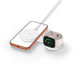 Trådløs 2-i-1 MagSafe Lader Tech-Protect A55 25 W - Hvit