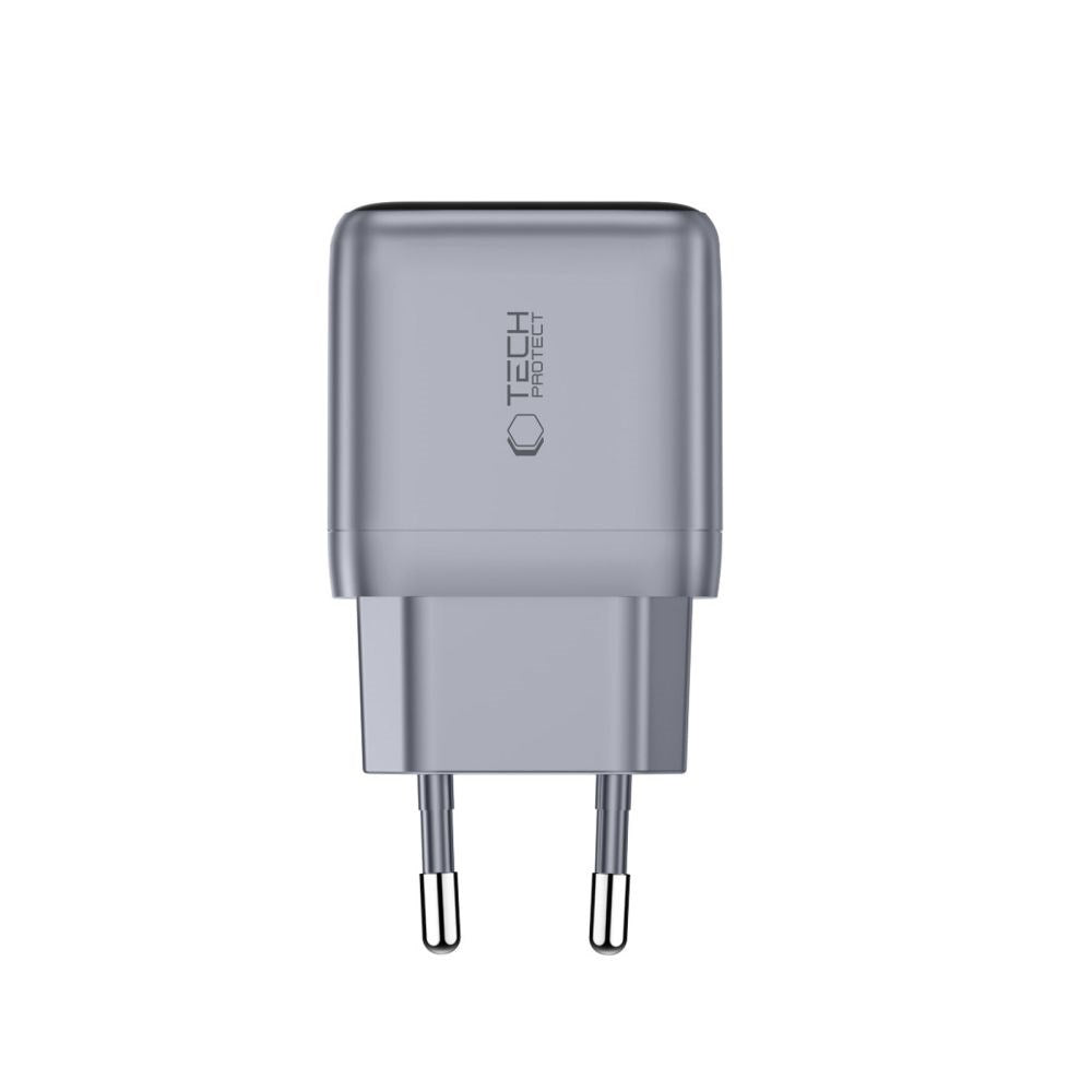 Vegglader 45 W med USB-C Tech-Protect PowerVision NC45W-GaN - Grå