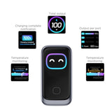 3-i-1 Vegglader 100W m. 1x USB-A og 2x USB-C Tech-Protect PowerVision NC100W-GaN - Grå