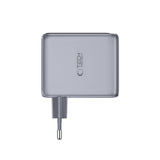 3-i-1 Vegglader 100W m. 1x USB-A og 2x USB-C Tech-Protect PowerVision NC100W-GaN - Grå