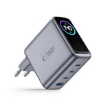 4-i-1 Vegglader 140W m. 1x USB-A og 3x USB-C Tech-Protect PowerVision NC140W-GaN - Grå