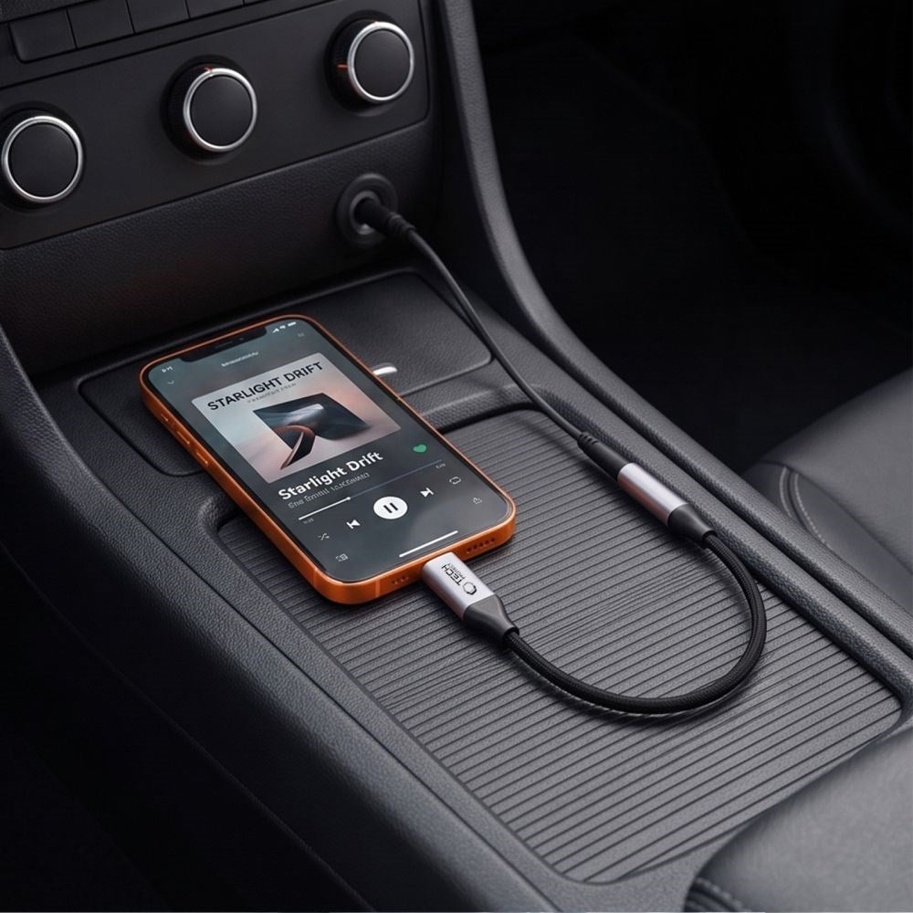 USB-C til Mini-jack 3,5 mm DAC Adapter Tech-Protect UltraBoost - Grå