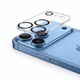 iPhone 18 Pro Max Tech-Protect Cam Fit+ Kameralinsebeskyttelsesglass - Gjennomsiktig / Svart