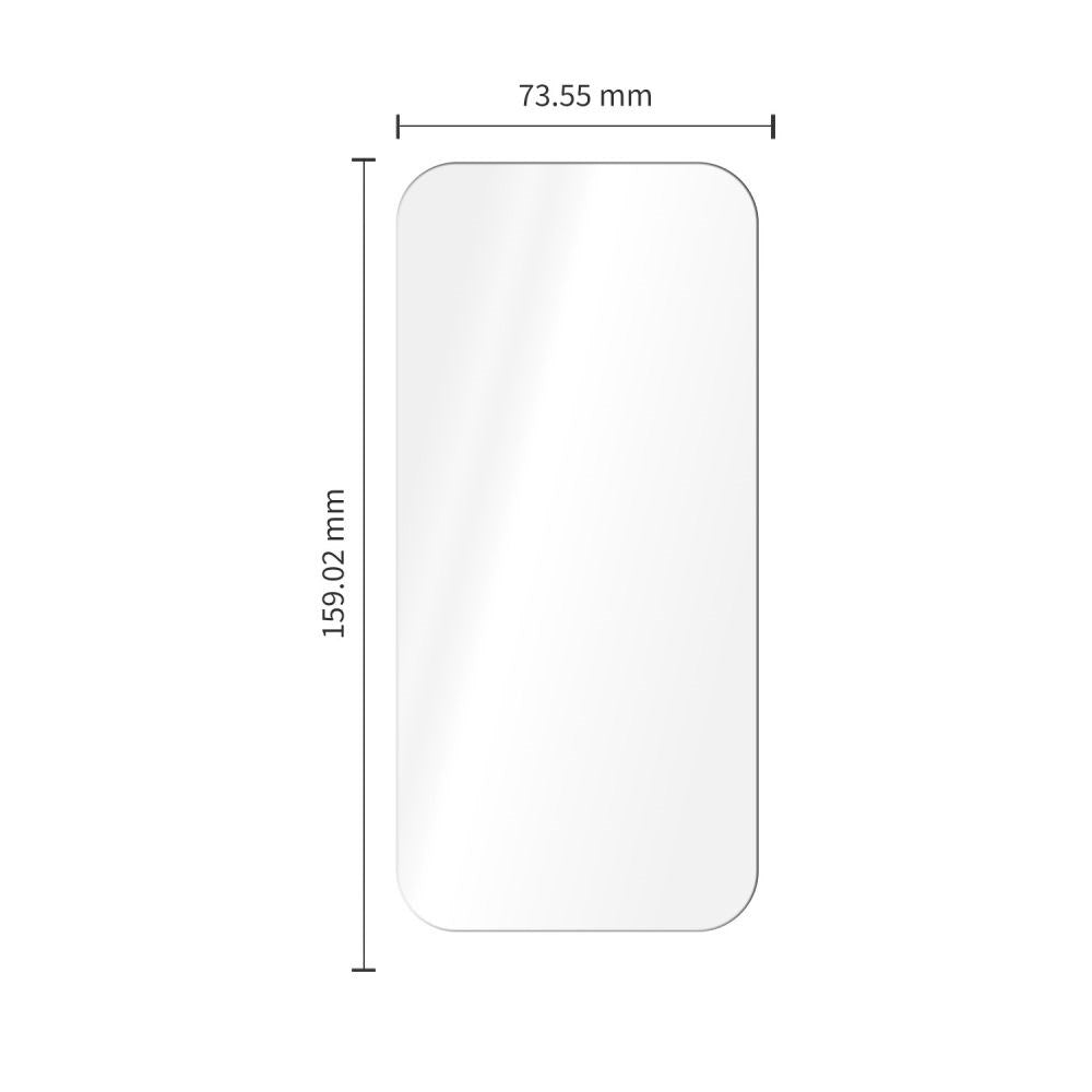 iPhone 18 Pro Max Tech-Protect Easy Set+ 3-i-1 Beskyttelsessett med Herdet Skjermbeskyttelsesglass og Kameralinsbeskyttelsesglass - Gjennomsiktig