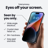 iPhone 18 Pro Max Tech-Protect Herdet Skjermbeskyttelsesglass - Privacy Funksjon - 2 Stk. - Gjennomsiktig