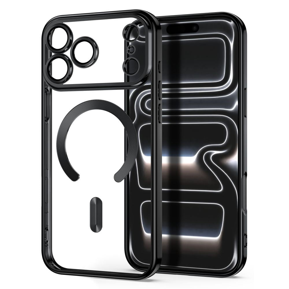 iPhone 18 Pro Max / 17 Pro Max Tech-Protect MagFlex Deksel - MagSafe Kompatibel - Svart / Gjennomsiktig
