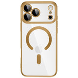 iPhone 18 Pro / 17 Pro Tech-Protect MagFlex Deksel - MagSafe Kompatibel - Gjennomsiktig / Gull