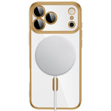 iPhone 18 Pro / 17 Pro Tech-Protect MagFlex Deksel - MagSafe Kompatibel - Gjennomsiktig / Gull