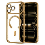 iPhone 18 Pro Max / 17 Pro Max Tech-Protect MagFlex Deksel - MagSafe Kompatibel - Gjennomsiktig / Gull