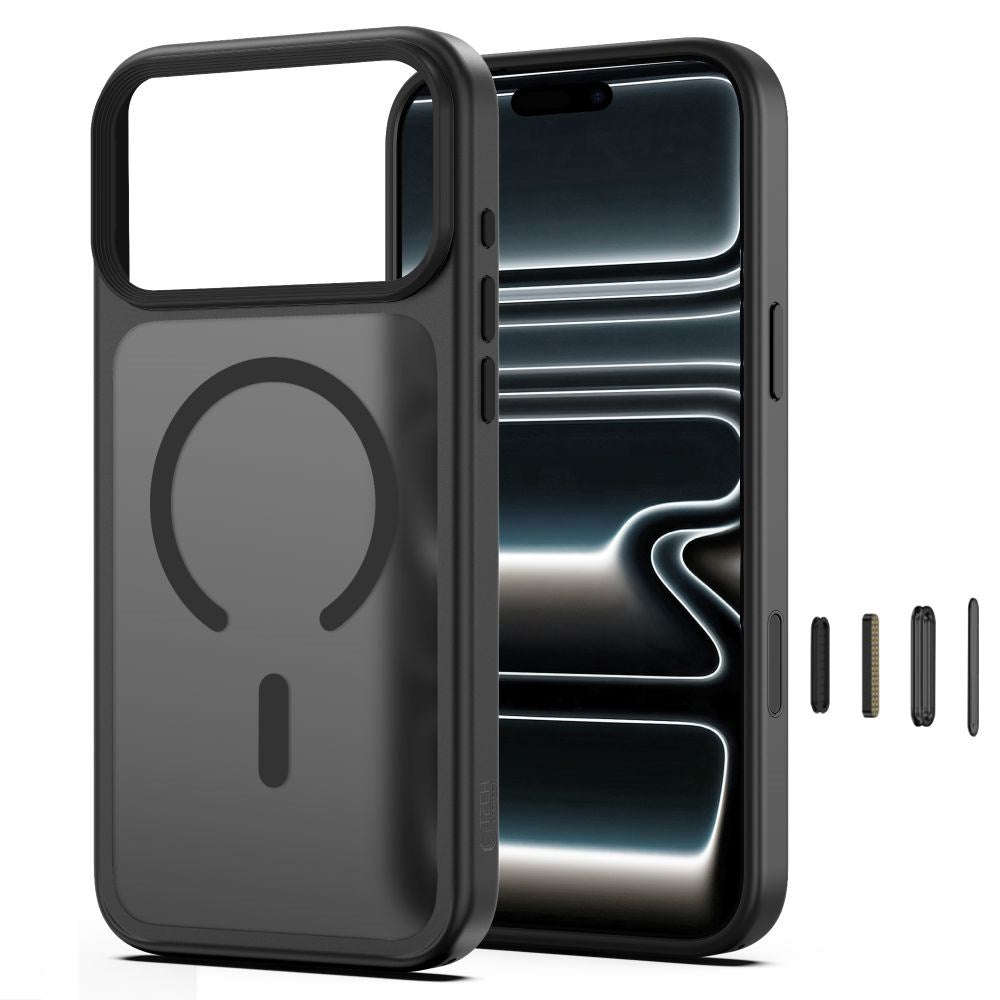 iPhone 18 Pro / 17 Pro Tech-Protect MagMat Deksel - MagSafe Kompatibel - Matt Svart