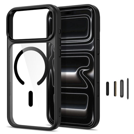 iPhone 18 Pro Max / 17 Pro Max Tech-Protect MagMat Deksel - MagSafe Kompatibel - Gjennomsiktig / Svart
