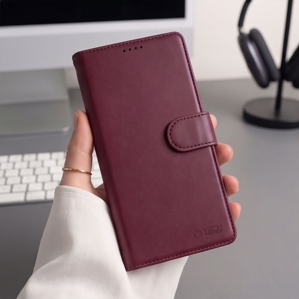 iPhone 18 Pro Max / 17 Pro Max Tech-Protect Wallet Flip Deksel - MagSafe Kompatibel - Rød