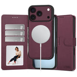 iPhone 18 Pro Max / 17 Pro Max Tech-Protect Wallet Flip Deksel - MagSafe Kompatibel - Rød