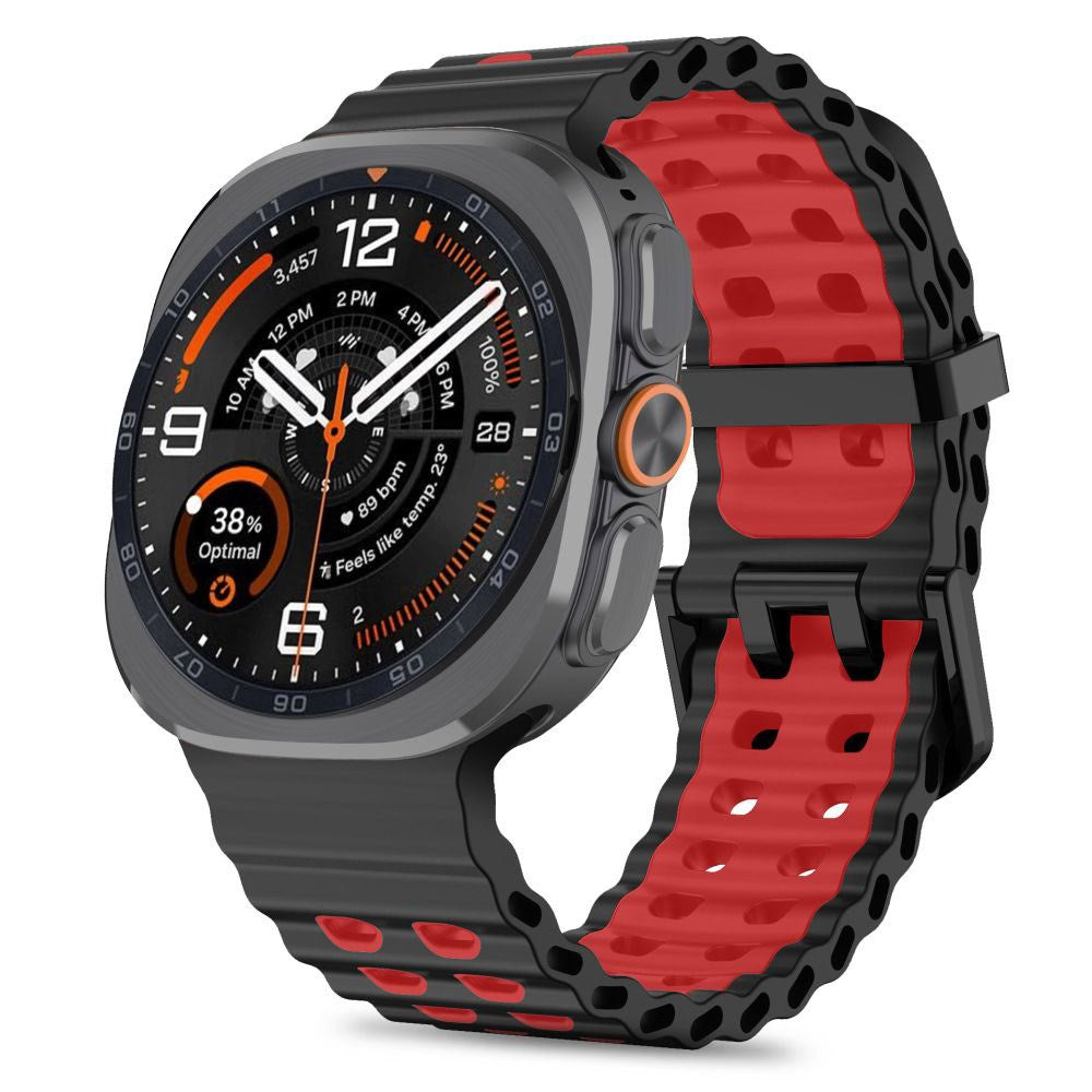 Samsung Galaxy Watch Ultra 2 / Ultra (47mm) Tech-Protect IconBand Pro Klokkereim - Svart / Rød